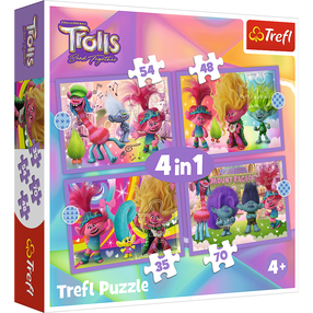 Puzle Trefl Trolls 34622T, 20.5 cm x 28.5 cm, 207 gab., daudzkrāsaina