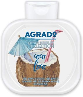 Kūno prausimosi želė Agrado Trendy Bubbles Coco Loco, 750 ml