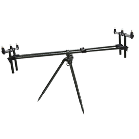 Statīvs makšķerēm Saxcarp, 68 - 107 cm, melna krās.