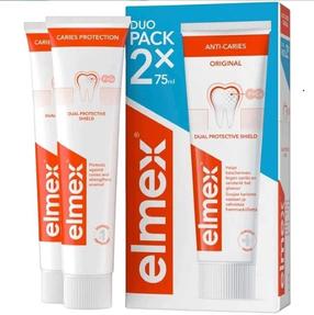 Dantų pastų rinkinys Elmex Duo Protective Shield Standard, 75 ml