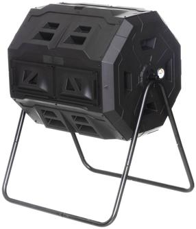 Komposter Tarmo Tumbler, 62 cm x 72 cm x 95 cm, 160 l, must v.