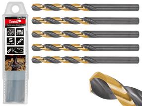 Metallist puurikomplekt Tvardy T02095, metall, hss-tin, silindriline, 9.5 mm x 12 cm