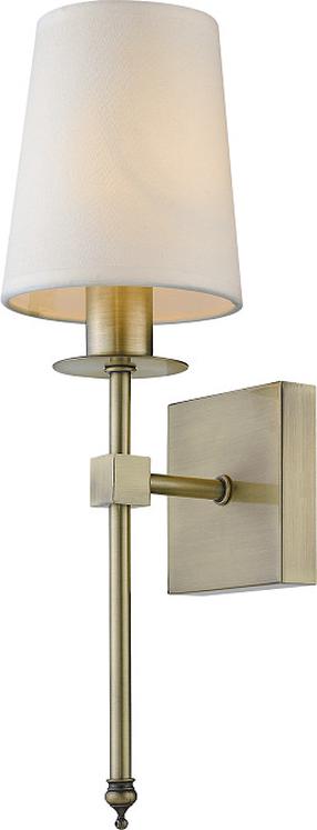 Šviestuvas sieninis Light Prestige Casoli LP-2118/1W, E14, 1 x 40 W, smėlio sp. / žalvario sp.
