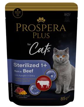 Kassi märgtoit Prospera Plus Cat Pouch, veiseliha/kõrvits, 0.085 kg