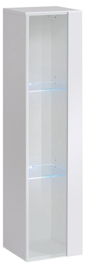 Vitrina ASM Switch WW 2, balta sp., 30 cm x 30 cm x 120 cm