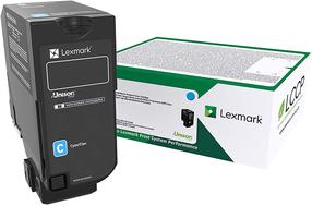 Тонер Lexmark 75B20C0, синий цв.