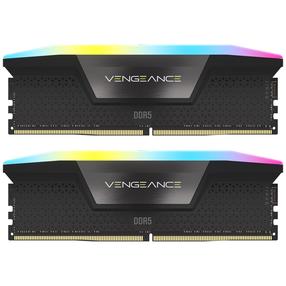 Operatīvā atmiņa (RAM) Corsair Vengeance RGB Black, DDR5, 64 GB, 6000 MHz