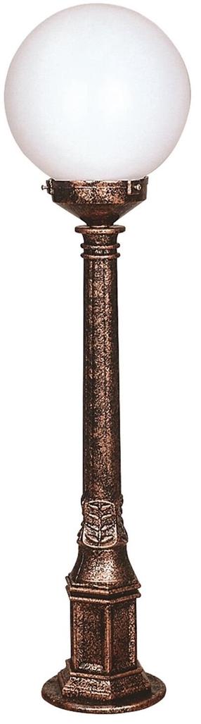 Pastatomas lauko šviestuvas Opviq BSU-68160-BKR-M2-BOP, 60W, E27, IP65, bronzos sp./ruda sp., 20 cm x 90 cm
