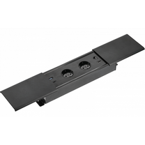 Sisseehitatud pikendusjuhe Gt PRESTINO AE-PB2SPRES-20, 3 x 1,5 mm², 1.5 m, 2USB, must v.