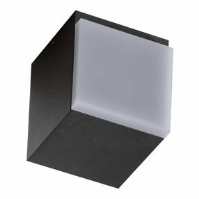 Sieninis lauko šviestuvas AZzardo Arbax, 12W, LED, IP54, tamsiai pilka sp., 11 cm x 11 cm
