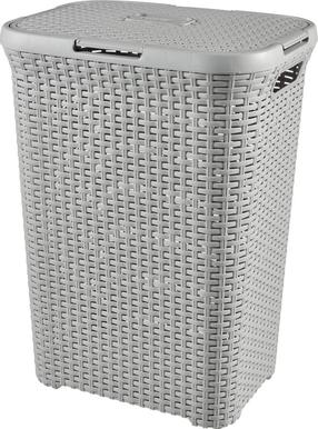 Skalbinių dėžė Curver, 60 l, pilka sp., 34.1 cm x 44.8 cm x 61.5 cm