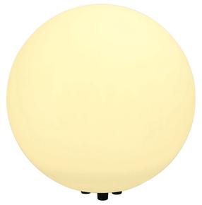 Brīvi stāvošs āra gaismeklis SLV Rotoball, 24W, E27, IP44, balta krās., 50 cm x 50 cm