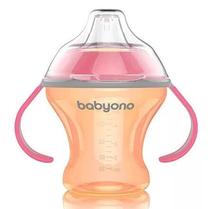 Puodelis su snapeliu BabyOno 1456, 9 mėn., plastikas, (spalva/dizainas parenkami atsitiktine tvarka)