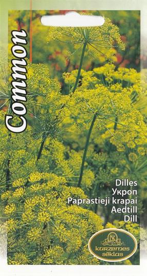 Семена Kurzemes sēklas укроп Dill Common, 8 г