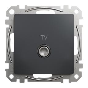 Antenas ligzda Schneider Electric Sedna Design, antracīta krās.
