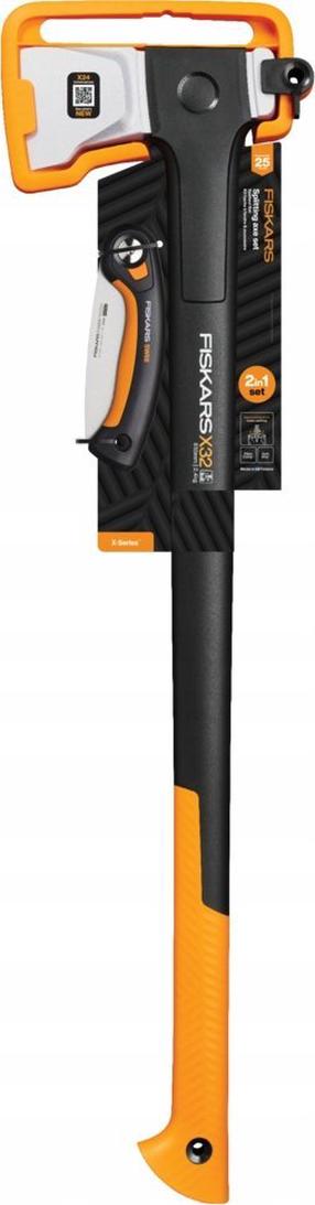 Kirves ja saag Fiskars X32 X-Series, söeteras