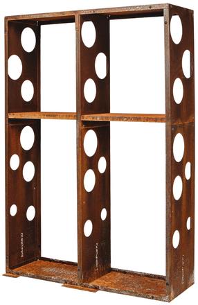 Küttepuude alus GrillSymbol Wall 2, 37 cm x 119 cm x 170 cm