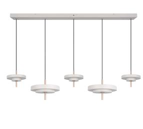 Šviestuvas lubų Trio Keaton, LED, 2300 - 4000 °K, 5 x 50 W, balta sp. / balta sp.