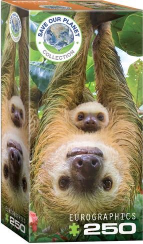 Пазл Eurographics Save Our Planet Sloths 8251-5556, 48.26 см x 33.02 см, 250 шт., многоцветный