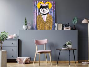 Glezna pēc numuriem Artgeist Dog In Suit MA_0194, daudzkrāsaina, 40 x 60 cm
