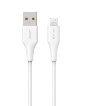 Kabelis Estuff Infinite ES601270, Lightning/USB A, 200 cm, balta krās.
