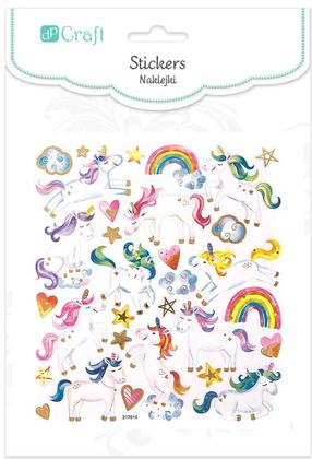 Kleebis DallPrint Unicorn, lapselik, 17 cm, 15 cm mitmevärviline