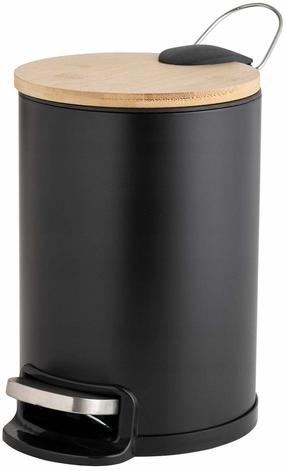 Šiukšliadėžė Douceur d`Interieur Mobelle, ruda sp./juoda sp., 3 l, 26 cm x 17 cm