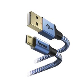 Vads Hama, Micro USB/USB, zila krās.