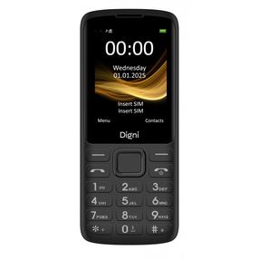 Telefons ar pogām eStar Digni 244 4G DS, 128 MB, melna krās.