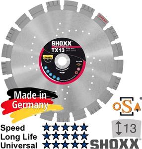 Deimantinis diskas Samedia Shoxx TX13, 350 mm x 25.4 mm x 3 mm