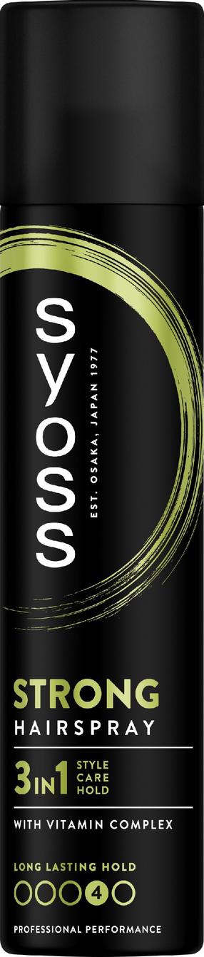 Plaukų lakas Syoss Strong 3 in 1, 300 ml