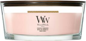 Žvakė, aromatinė WoodWick Coastal Sunberry, 40 - 65 h, 453 g, rožinė sp.