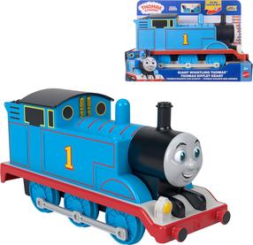  Rotaļu lokomotīve Mattel Thomas and Friends Giant Whistling Thomas, zila krās.