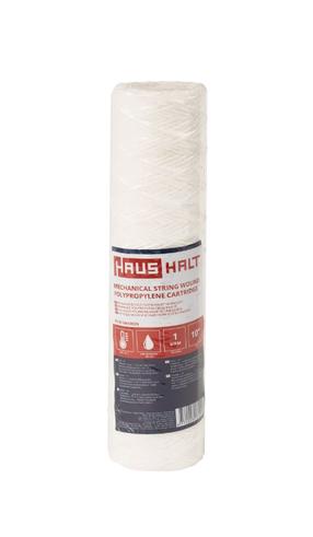 Keermestatud filtrikassett mehhaanilise puhastuse Haushalt PPW-10A, polüpropeen, 10", 1 mikron