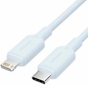 Laidas Vention LAKSH, Lightning/USB Type-C, 200 cm, žydra sp.