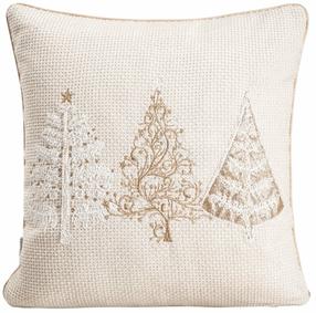 Kalėdinis dekoratyvinės pagalvėlės užvalkalas Homla Anitta, smėlio, 45 cm x 45 cm