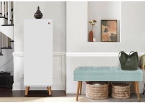 Prieškambario baldų komplektas Kalune Design Vegas White 200 - 0400, vidaus, balta sp./šviesiai žalia sp.