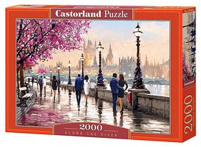 Dėlionė Castorland Along the River 2000 el. 200566, 92 cm x 68 cm, 2000 vnt., įvairių spalvų