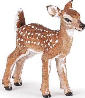 Фигурка-игрушка Papo Fawn Mule Deer 427906, коричневый цв.