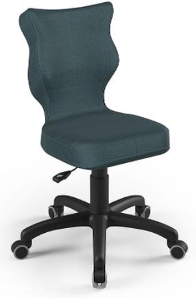Vaikiška darbo kėdė Petit MT06, 35 x 37 x 77 - 83 cm, mėlyna sp./juoda sp.