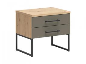 Naktinis staliukas Auheim, umbra sp./artisan oak sp., 46 cm x 50 cm x 38 cm