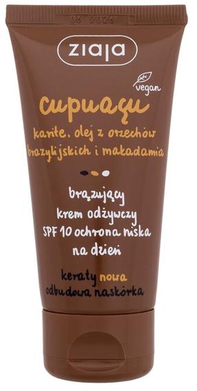 Šķidrā grima bāze Ziaja Cupuacu Bronzing Nourishin Cream, SPF 10, 50 ml