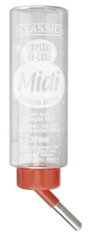 Grauzēju dzirdinātava Kerbl Classic de Luxe Midi, 5.3 cm x 5.3 cm x 21 cm, 0.32 l