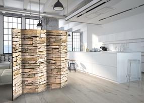 Širma Artgeist Decorative Stone II Paravent38, įvairių spalvų, 225 cm x 172 cm