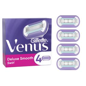 Keičiamos skustuvo galvutės Gillette Venus Deluxe Smooth Swirl, 4 vnt