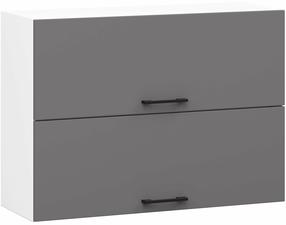 Piekarināms virtuves skapis Akord Oliwia, balta krās./pelēka krās., 80 cm x 30 cm x 58 cm