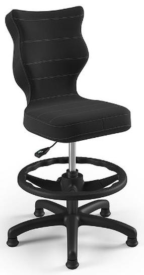 Детское рабочее кресло Petit VT17 Size 3 HC+F, 30 x 55 x 76.5 - 89.5 см, антрацитовый цв./черный цв.