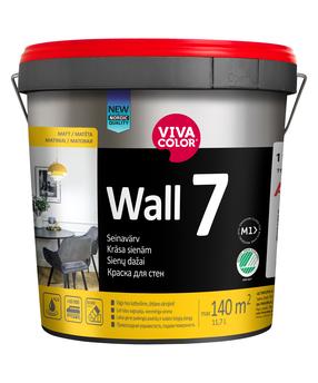 Sienu krāsa Vivacolor Wall 7, balts krās., 11.7 l