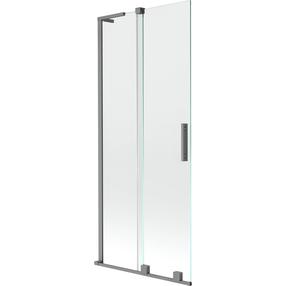Dušo sienelė Mexen Velar L, 80 cm x 150 cm, skaidri sp./gun metal sp./grūdintas