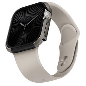 Pulksteņa siksniņa Uniq Valencia Apple Watch, titanium silver krās.